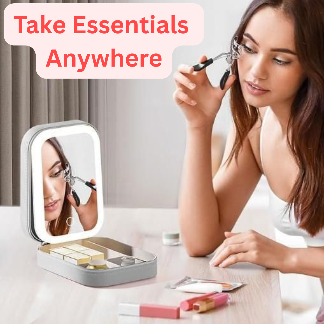 Makeup Vanity Box With LED Mirror