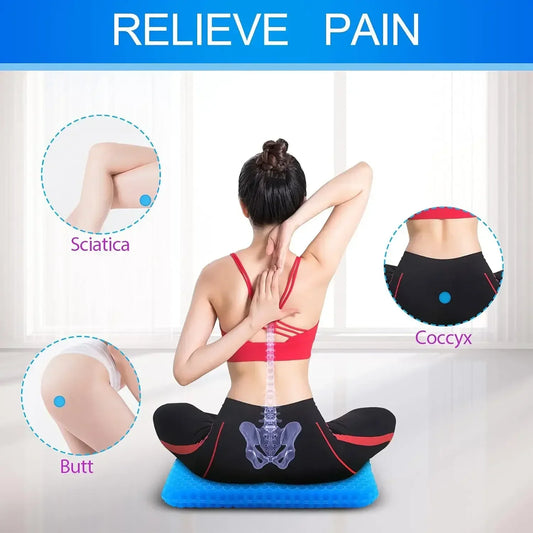 Honeycomb Gel Cushion – Breathable, Thick, Pain Relief