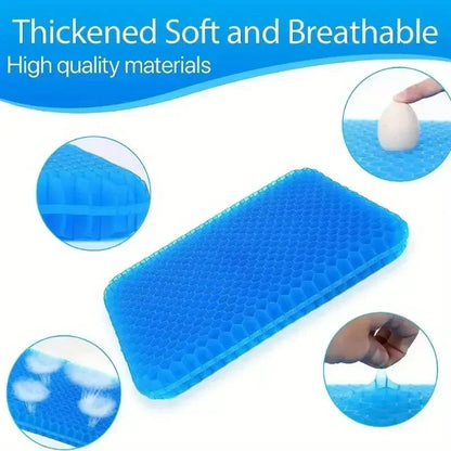 Honeycomb Gel Cushion – Breathable, Thick, Pain Relief