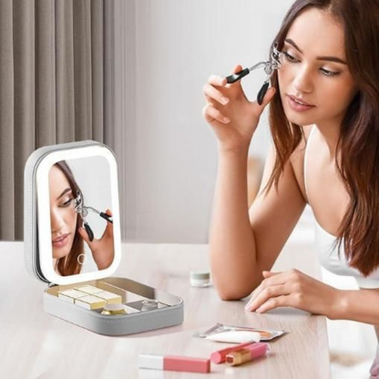Makeup Vanity Box With LED Mirror