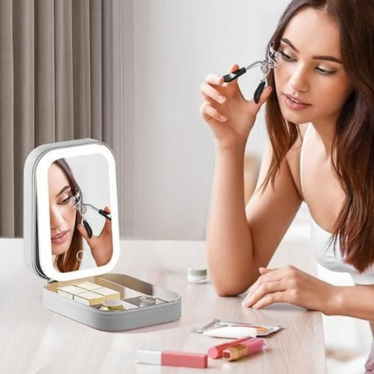 Makeup Vanity Box With LED Mirror